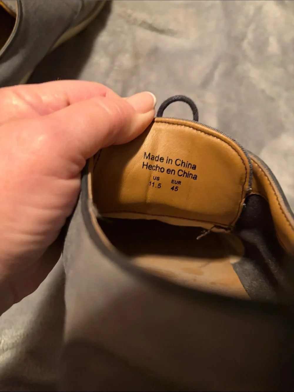 Seven7 Gray Canvas Derby Oxfords with Dark Laces
